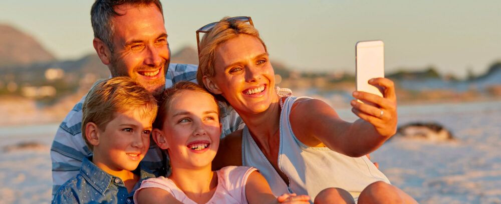 Beautiful smiling family