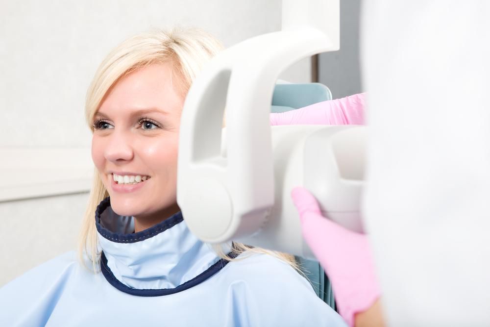 adult receives CBCT imaging
