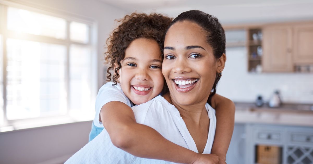 mother with daughter on back feeling tired all the time